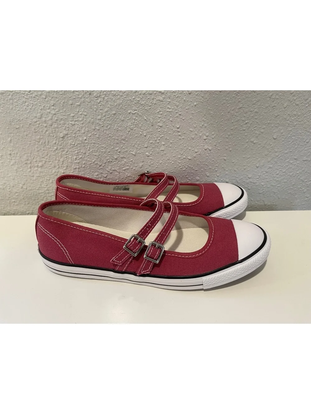 Converse All Star Mary Jane Style Canvas Sneakers in Red